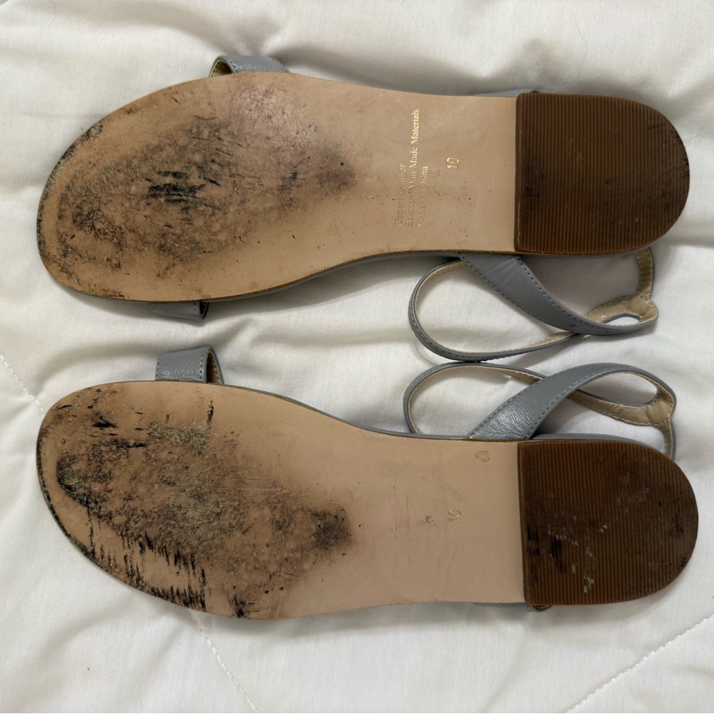 J. Jill Gray Leather Women's Sandals - Picture 4 of 5